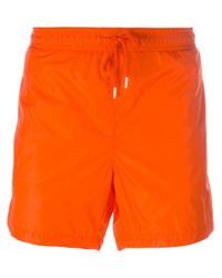 orange moncler swim shorts orange moncler swim shorts